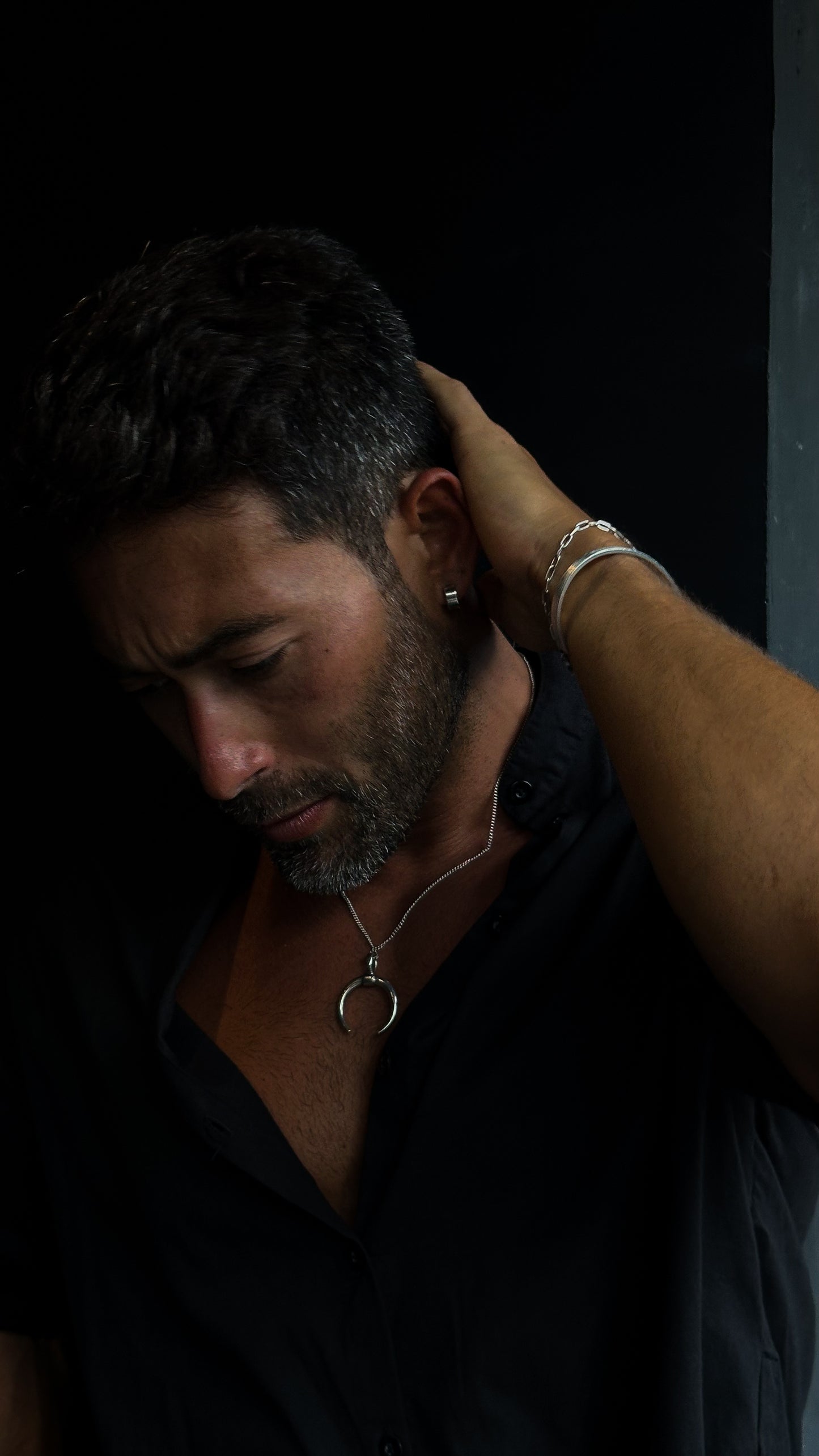 Simple hoop earring Male Collection