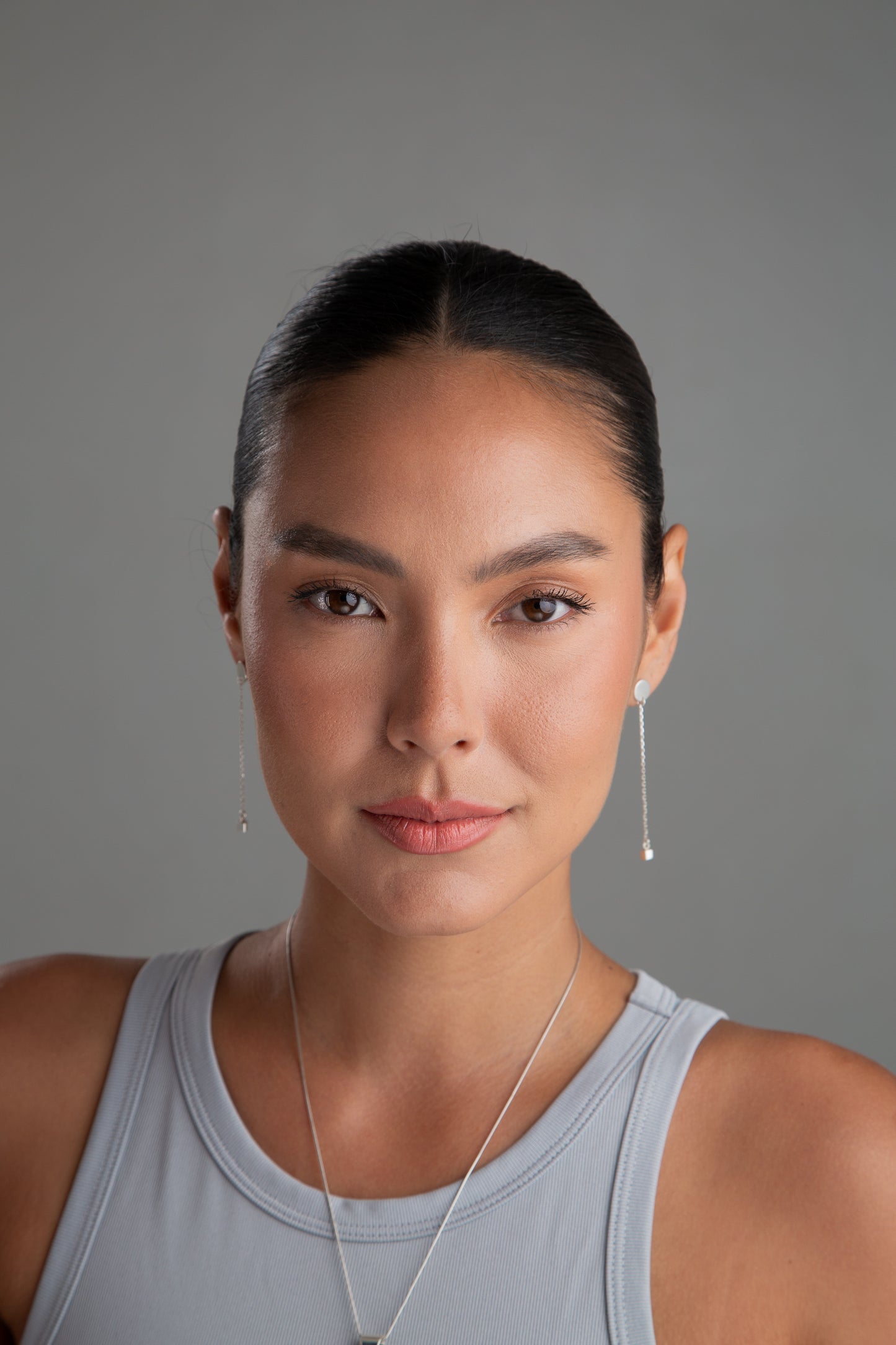 Earings hanging cubes