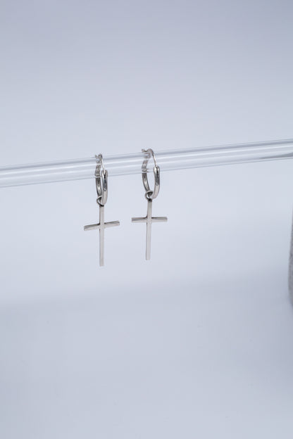 Earrings Cross Large