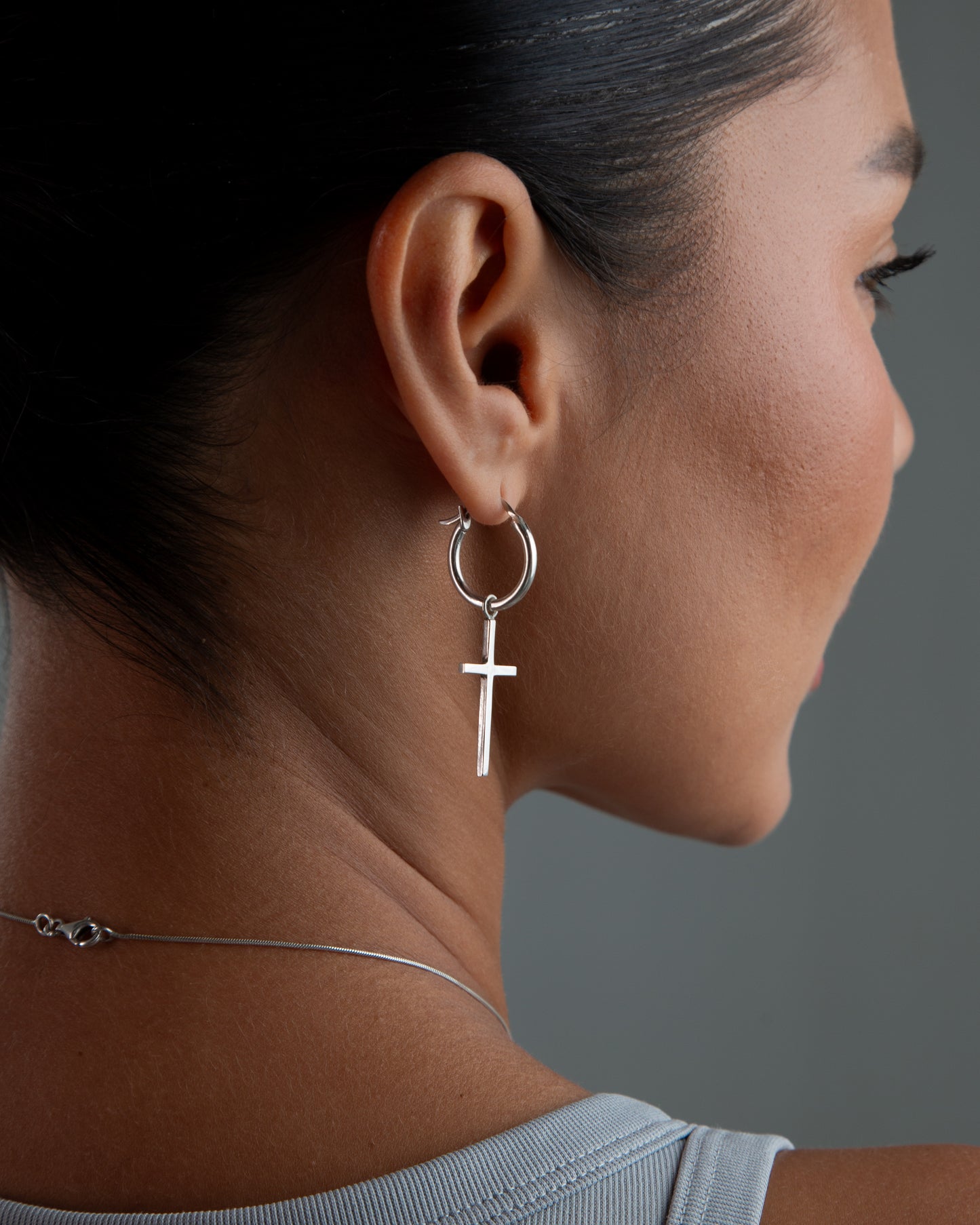 Earrings Cross Large