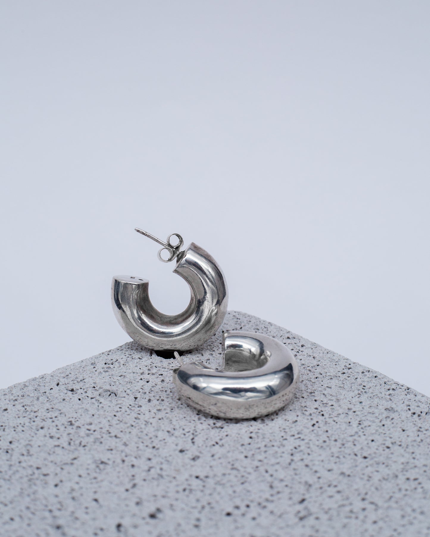 Earrings Tube chunky