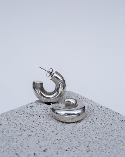 Earrings Tube chunky