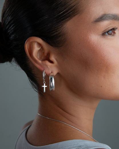 Earrings little  cross