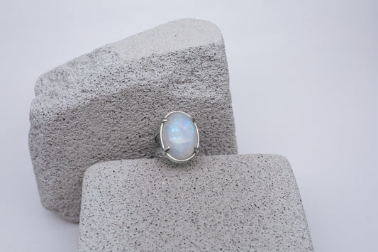 Ring Moon Stone Large
