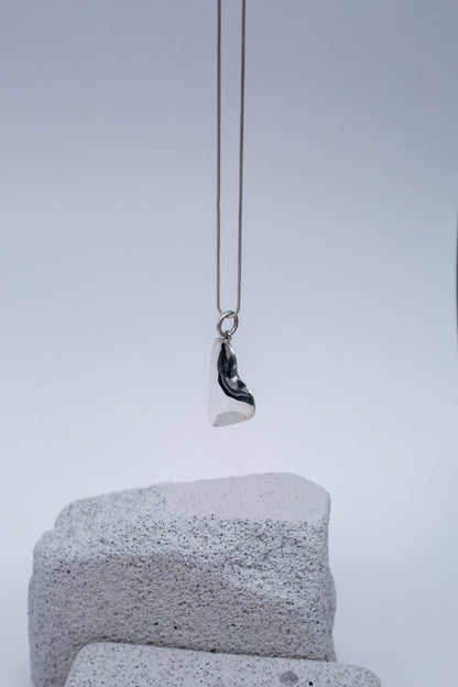 Asymmetrical Heart Pendant